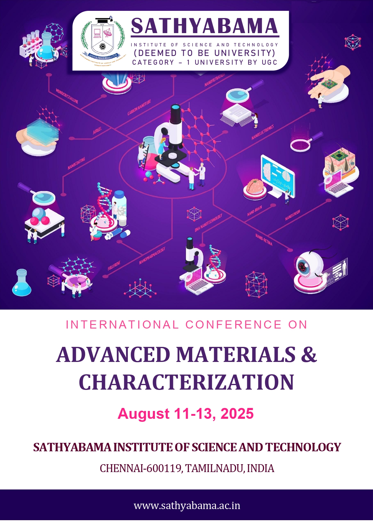  INTERNATIONAL CONFERENCE ON  ADVANCED MATERIALS & CHARACTERIZATION